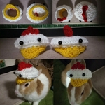 再販💓変身シリーズ🐔にわとり帽子(サンバイザータイプor帽子タイプ)