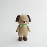 6.4cm/リトルさん(イヌ/ベージュ+ビターチョコ)