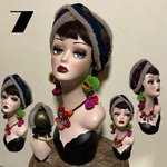 SALE価格　ファー　アフリカン　クロスヘアターバン　アシンメトリー　ヘアバンド