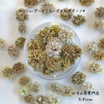 かすみ草　＊カプチーノ＊　ふりるブーケシリーズ　ドライフラワー　レジン　ヘッドのみ　カスミソウ　カスミ草　花材　青　赤　緑　黄色　ピンク　紫　ラベンダー　かすみ草ドライフラワー　ガラスドーム