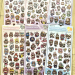 ラブブ ボンボンドロップシール ぷくぷくシール 6枚セット