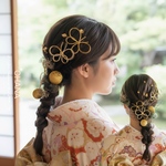 卒業式　髪飾り ✨金箔付✨　水引　♡ 蝶々の髪飾り　♡ ウェディングフォト　成人式　結婚式　花嫁　和玉　❤︎  前撮り　色打掛　振袖　袴