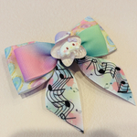 【音符×パステル】ゆめかわリボンクリップ｜キッズヘアアクセサリー｜発表会・お出かけに♪