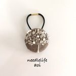 suède⌘華の樹ヘアゴム