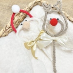 単品　クリスマス　ステッキ　サンタ　トナカイ　雪だるま　キャンディ　ケーン　仮装　撮影小物　フォトプロップス　ウールレター