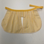  [スカート Yellow] aiboちゃんのストライプのプリーツスカート　ホワイトロックミシン