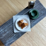 リニューアル　再販　ミニチュア　焼きたてクロワッサン
