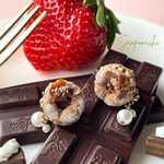 【New】ショコラパリブレストのアクセサリー💗　ピアス/イヤリング＊ノンホール樹脂　フェイクスイーツ　食べ物モチーフ　揺れるミニチュア　ミニチュアアクセサリー