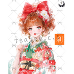 【T121】teatea.オリジナル 人物ステッカー
