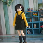 ruruko：サロペットスカート（ダークグリーン）