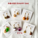 見えるHAPPY  BAG   ピアス②　ミニチュア　