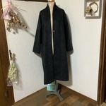 ウールチャコール　シャギー　羽織💕