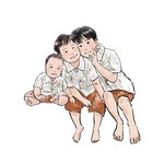 似顔絵イラストオーダー/おしゃれ線画アイコン