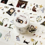 ★12月新入荷★[63penhouse] [QW-006] The ongoing dream ダイカット箔押しマットPETテープ 切り売り(約4cm x 100cm)