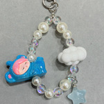 フィギュアのストラップ　ビーズストラップ