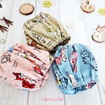 ❁犬用　NEWスヌード❁　ドッグ＆キャット柄🐇　カラー：ピンク / ライトブルー / ライトカーキ