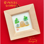 福だるま🎍シーグラスアート