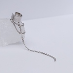 Ligne（リーニュ｜線・輪郭）イヤーカフ　シルバー　チェーンカフ