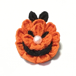 【つまみ細工】ハロウィンのブローチ