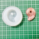 【送料無料】シリコンモールド　シリコン型　レジン　勾玉　まが玉　通し穴無し