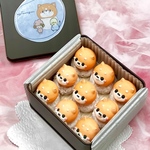 ミニミニasterismスノーマン缶【柴犬】