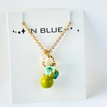 ネックレス【apple】リンゴ green