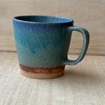 マグカップ(250ml) 渋い青　口縁濃ブルー③ コーヒーカップ　