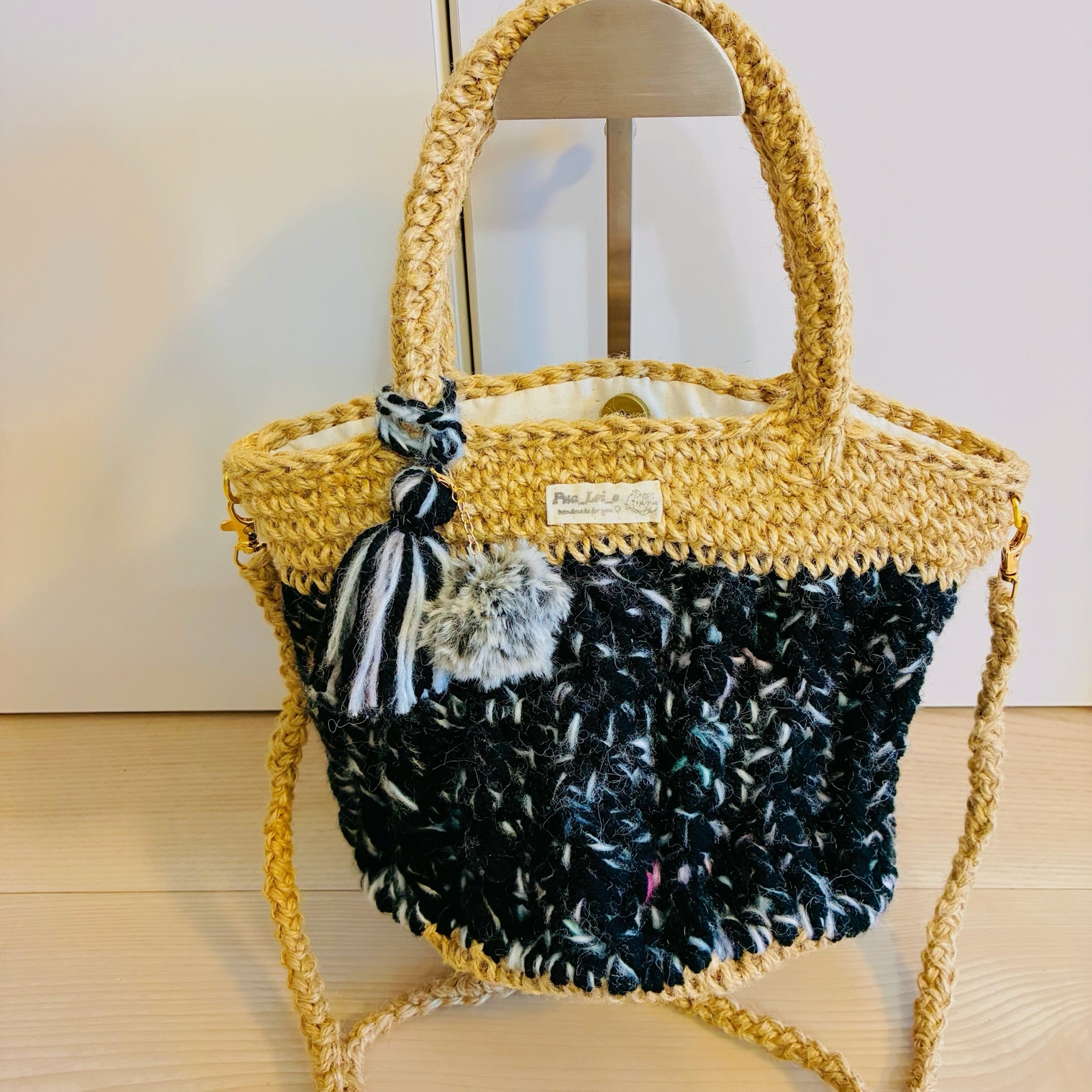 flowernest もこもこグラニーバッグ ミナペルホネン ハンドメイド ミナ