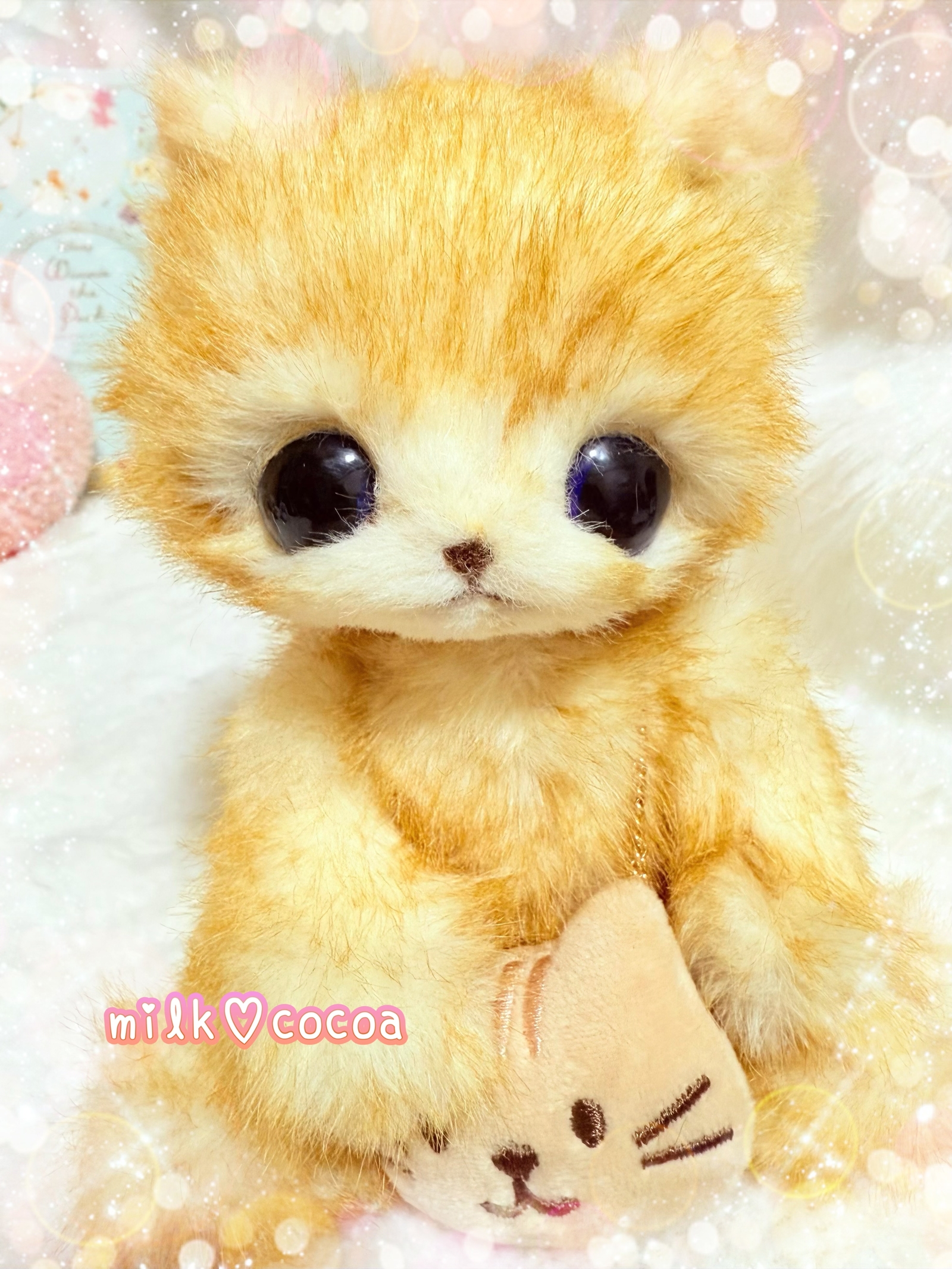 ꫛꫀꪝ ふわふわこねこちゃん♡ テディベア ふわふわ子猫ちゃん♡お花摘みお出かけスタイル♪テディベア 【公式通販】