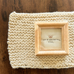 くまのmonさん刺繍の額縁　no1