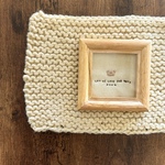 くまのmonさん刺繍の額縁　no2