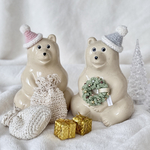 \new/[winter]サンタ帽子といろいろ選べるクリスマス小物 for しろくま貯金箱