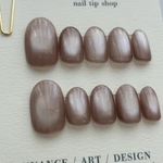 くすみピンクマグネットネイルチップ