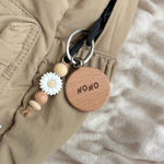 new.ᐟ poco pocoフォントのネームキーホルダー（flower）名入れギフト
