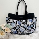 大人の花柄トートバッグL