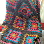 ビビッド　モチーフ編みブランケット　STYLE CRAFT YARN 