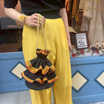 Mexican Frill 巾着バック  Black