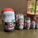 クリスマスマトリョーシカ　５個組み