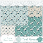 ✝️【新作】【Full set】♱ La Croix ♱ 𝐓𝐞𝐚𝐥 𝐆𝐫𝐞𝐞𝐧 🩵💚⟡.* - 𝙵𝚛𝚎𝚗𝚌𝚑 𝚁𝚘𝚜𝚎 -