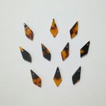 【菱形②】 べっ甲チャーム  10個