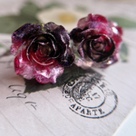 2pcs)数量限定18kgpピアス)J)black×magenta)#2w