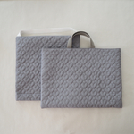 〖rinbin1119様オーダー品〗ハート　グレー　キルティング　レッスンバッグ　防災頭巾カバー　 2点set 𓂃𓈒𓏸