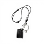 Wrap Shoulder – Plain / Ball｜レザーショルダー ブラック スマホショルダー ショルダーストラップ スマホストラップ シンプル ミニマル シルバー レザー 調整可能
