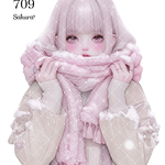 《No.709》オリジナル人物ステッカー 女の子 シール ステッカー