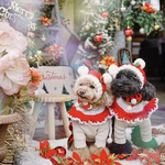 犬 Sサイズ くまサンタ 帽子 ♡ サンタクロース  クリスマス  猫 ペット かぶりもの 被り物 ニット ぽんぽん 帽子 犬帽子 ニット帽 サンタ帽 トナカイ ツリー