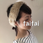 フェイクファーのヘアバンド♡ティペット