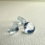 再入荷《宝石質 アクアマリンAAA》ラウンドファセットカット ルース 4mm【１粒】天然石/ジュエリー素材