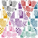 【minne限定SET】chan.ce オリジナルコラージュシート　7種7枚入り  お正月　和装　和コラ　背景　シンプル　