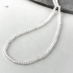 クリスタルAA+ ミラーボタンカット4×4×3mm 20粒　天然石パーツ