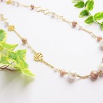 ＊再々･･販＊シャンパンカラーのロングネックレス